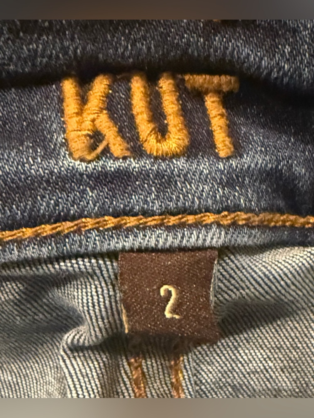 Kut from the Kloth Women's Straight Leg Jeans in Dark Blue - Picture 4 of 4